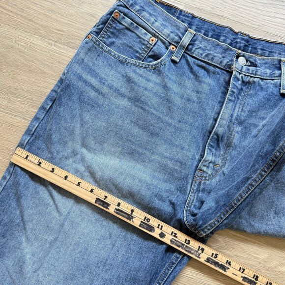 Levis 569 Shorts Men 38x11 Jean Cutoff Loose Straight Jorts Cotton Denim - Picture 5 of 10